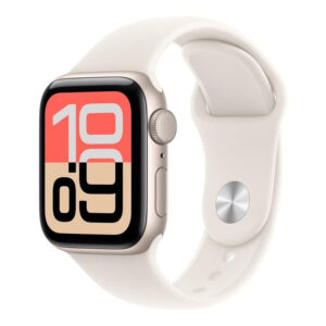 Apple Watch SE 3 GPS 44mm Starlight Aluminium Case with Starlight Sport Band S/M MEHG4AF/A