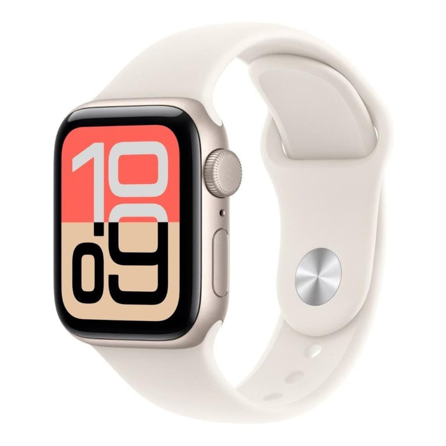 Apple Watch SE 3 GPS 44mm Starlight Aluminium Case with Starlight Sport Band S/M MEHG4AF/A