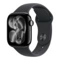 Apple Watch Series 11 GPS 42mm Jet Black Aluminium Case with Black Sport Band M/L MEQU4AF/A
