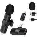 Tuff-Luv Wireless USB-C Lavalier Lapel Microphone Black MF1190