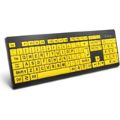 Tuff-Luv MF2562 Large Print Keyboard Black Yellow