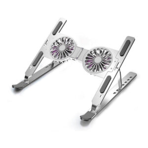 Tuff-Luv Ergonomic Adjustable Aluminum Laptop Stand with Dual Cooling Fans MF3925