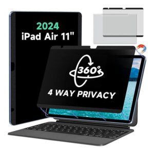 Tuff-Luv MF4035 13-inch 4-way Magnetic Privacy iPad Screen Protector Black