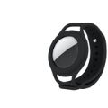 Tuff-Luv Airtag Silicone Wrist Band for Kids and Adults Black MF419