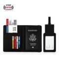 Tuff-Luv RFID Passport Holder and Luggage Tag Set Black MF4281