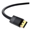 Tuff-Luv 2m Gold-Plated Male to Male DisplayPort Cable Black MF4340