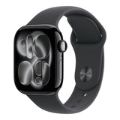 Apple Watch Series 11 GPS + Cellular 42mm Jet Black Aluminium Case with Black Sport Band S/M MF834AF/A