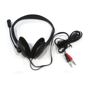 UniQue Stereo Headphone with Microphone – Black MIC003