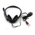 UniQue Stereo Headphone with Microphone - Black MIC003