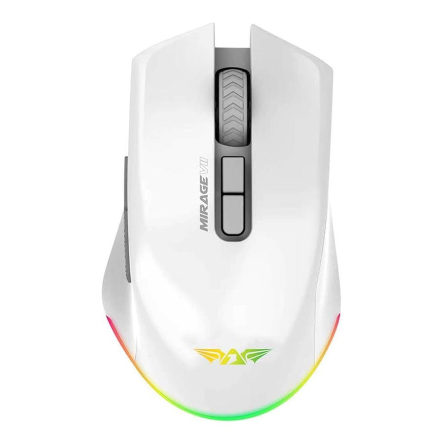 Armaggeddon Mirage VII Bluetooth Wireless Gaming Mouse White MIRAGEVIIWHT