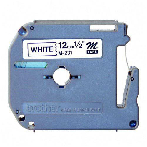 Non Laminated Tape 8M X 12MM Black On White