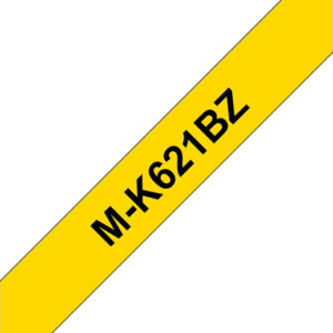 Non Laminated Tape Black On Yellow 8M X 9MM