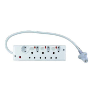 Eezi-on 3×16 3x5A 6-Way Multiplug with Illuminated Switches MLP06S