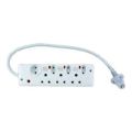 Eezi-on 3x16 3x5A 6-Way Multiplug with Illuminated Switches MLP06S