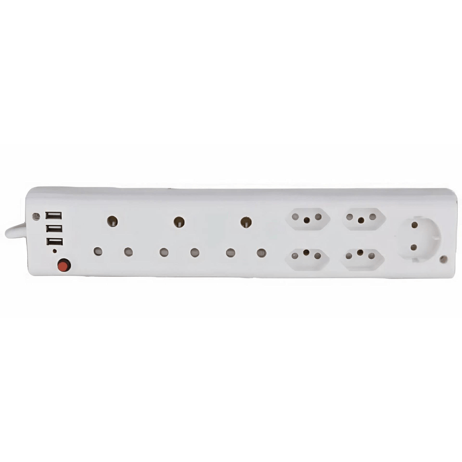 Electra Lighting ELE 8-way Multi Plug with 3xUSB MLPUSB8