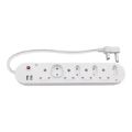 Scoop 8-way Multiplug with 2-port USB 0.5m MP-08WU