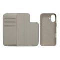 MagEasy Card Folio M Flip Leather Phone Case for iPhone 16 Plus - Starlight MPH667263SI24