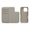 MagEasy Card Folio M Flip Leather Phone Case for iPhone 16 Pro - Starlight MPH66P263SI24