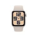 Apple Watch SE GPS 44mm Starlight Aluminium Case with Starlight Sport Band MRE53QR/A