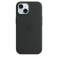 Apple iPhone 15 Black Silicone Case with MagSafe Support