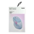 Rapoo Multi-Mode Wireless Mouse Blue and Pink MT560-Blue