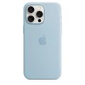 Apple iPhone 15 Pro Light Blue Silicone Case with MagSafe Support