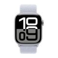 Apple Watch Series 10 GPS 46mm Silver Aluminium Case with Blue Cloud Sport Loop