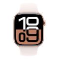 Apple Watch Series 10 GPS 46mm Rose Gold Aluminium Case with Light Blush Sport Band - Medium/Large MWWU3QA/A