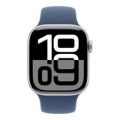 Apple Watch Series 10 GPS LTE 42mm Silver Aluminium Case with Denim Sport Band - Medium/Large MWX43QA/A