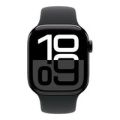 Apple Watch Series 10 GPS LTE 42mm Jet Black Aluminium Case with Black Sport Band - Small/Medium MWX63QA/A