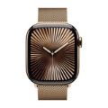 Apple Watch Series 10 GPS + Cellular 42mm Gold Titanium Case with Gold Milanese Loop
