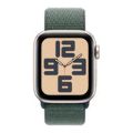 Apple Watch SE GPS 40mm Starlight Aluminium Case with Lake Green Sport Loop MXEH3QA/A
