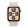 Apple Watch SE GPS + Cellular 40mm Starlight Aluminium Case with Starlight Sport Band S/M MXGJ3QA/A