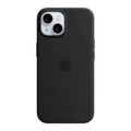 Apple iPhone 15 Black Silicone Case with MagSafe Support