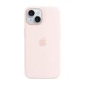 Apple iPhone 15 Light Pink Silicone Case with MagSafe Support
