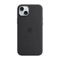 Apple iPhone 15 Plus Black Silicone Case with MagSafe Support