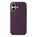 Apple iPhone 16 Plum Silicone Case with MagSafe Support