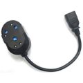Noble 2 Port Janus Coupler with IEC Male Connector NBLPWJCIEC04