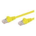 LinkQnet CAT5e RJ45 Anti-Snag PVC Flylead Cable 20m Yellow NET-CAT5-Y-20M-LQ