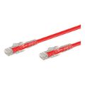 LinkQnet 0.5m RJ45 CAT6 Anti-Snag Moulded PVC Network Flylead - Red NET-CAT6-R-0.5M-LQ