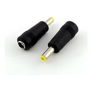 Lucktech 4.0×1.7mm Male Yellow to 5.5×2.1mm Female Black DC Adaptor NET-DC4017-G