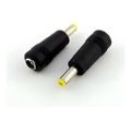 Lucktech 4.0x1.7mm Male Yellow to 5.5x2.1mm Female Black DC Adaptor NET-DC4017-G