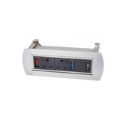Lucktech Manual Flipping Desktop Socket Box Silver NET-DMS-706/S
