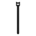 LinkQnet 12x200mm Hook and Loop Wrap Strap Black 100-pack