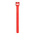 LinkQnet 12x200mm Hook and Loop Wrap Strap Red 100-pack