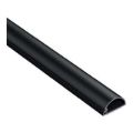 D-Line 20x10mm Half Moon Trunking 2m Black D22010BSA