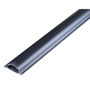 Decorduct PVC Half Moon Trunking 50 x 15mm 2m Grey NET-TRUNK-HMON-50-GR