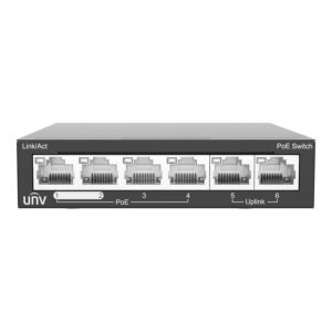 Uniview 4-port Fast Ethernet PoE Unmanaged Switch with 2x Ethernet Uplink ports NSW2020-6T-POE-IN