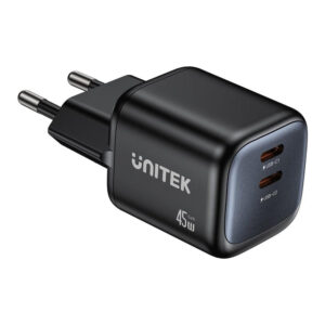 Unitek Zeno 45W 2-port GaN Wall Charger P1129ABK