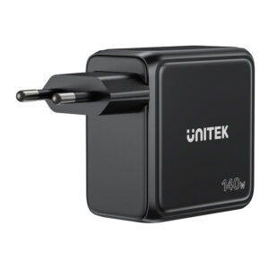Unitek Rexo 140W 4-port GaN Charger with Smart Display P1132ABK-EU